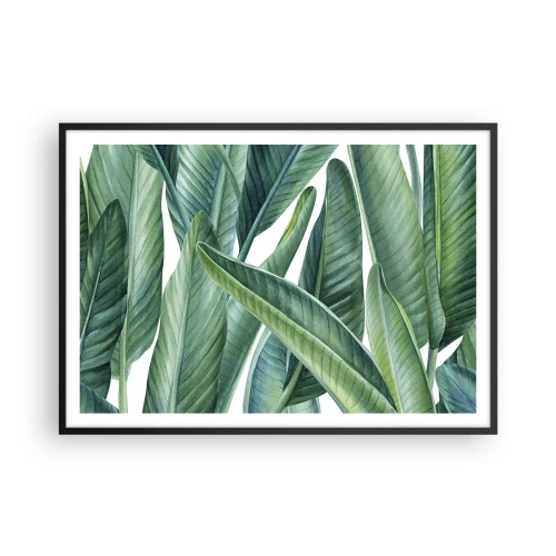 Plakát v černém rámu - Prostě zelená - 100x70 cm