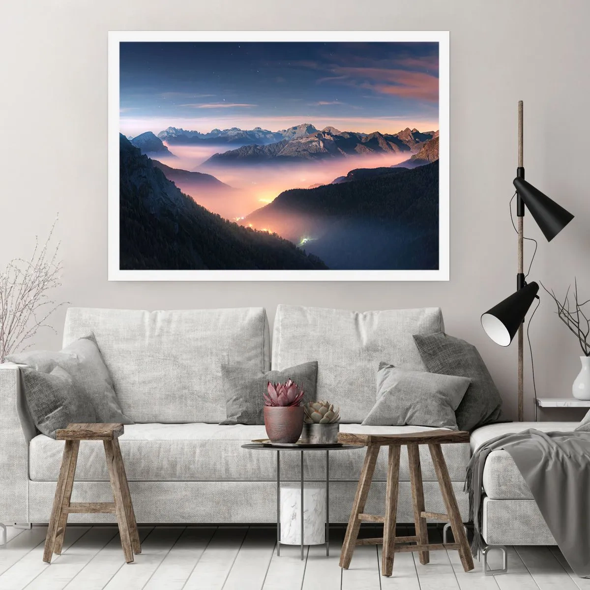 Plakát - Světlo v údolích - 100x70 cm