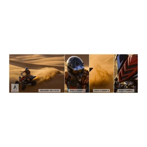 Fototapeta Vzorek Standard Eco - Na vlnách písku - Quad, Automobilový průmysl, Poušť - 100x30 cm