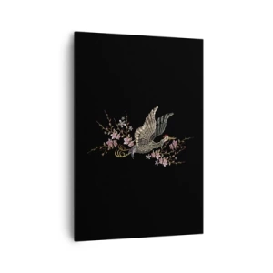 Obraz na plátně - Exotický vyšívaný pták - 70x100 cm