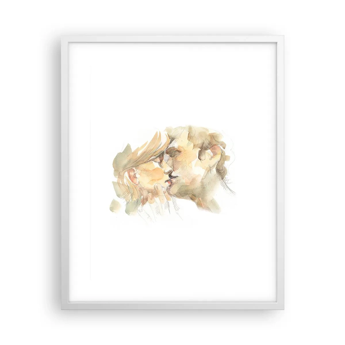 Plakát v bílém rámu - Nalezena polovina? - 40x50 cm