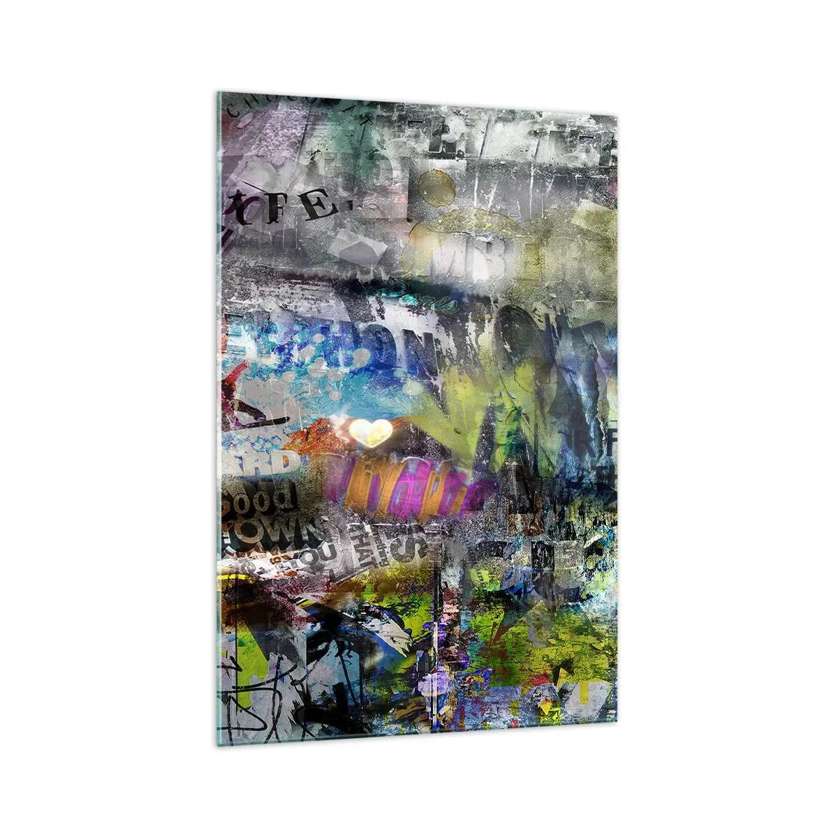 Obraz na skle - Koláž vzpomínek - 70x100 cm