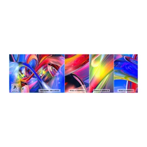 Vzor Fototapety Samolepicí Deluxe Sticker - Tanec barev - Abstrakce, 3D, Grafika - 100x30 cm