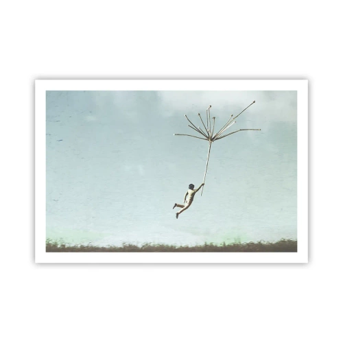 Plakát - Letající pampeliška - 91x61 cm