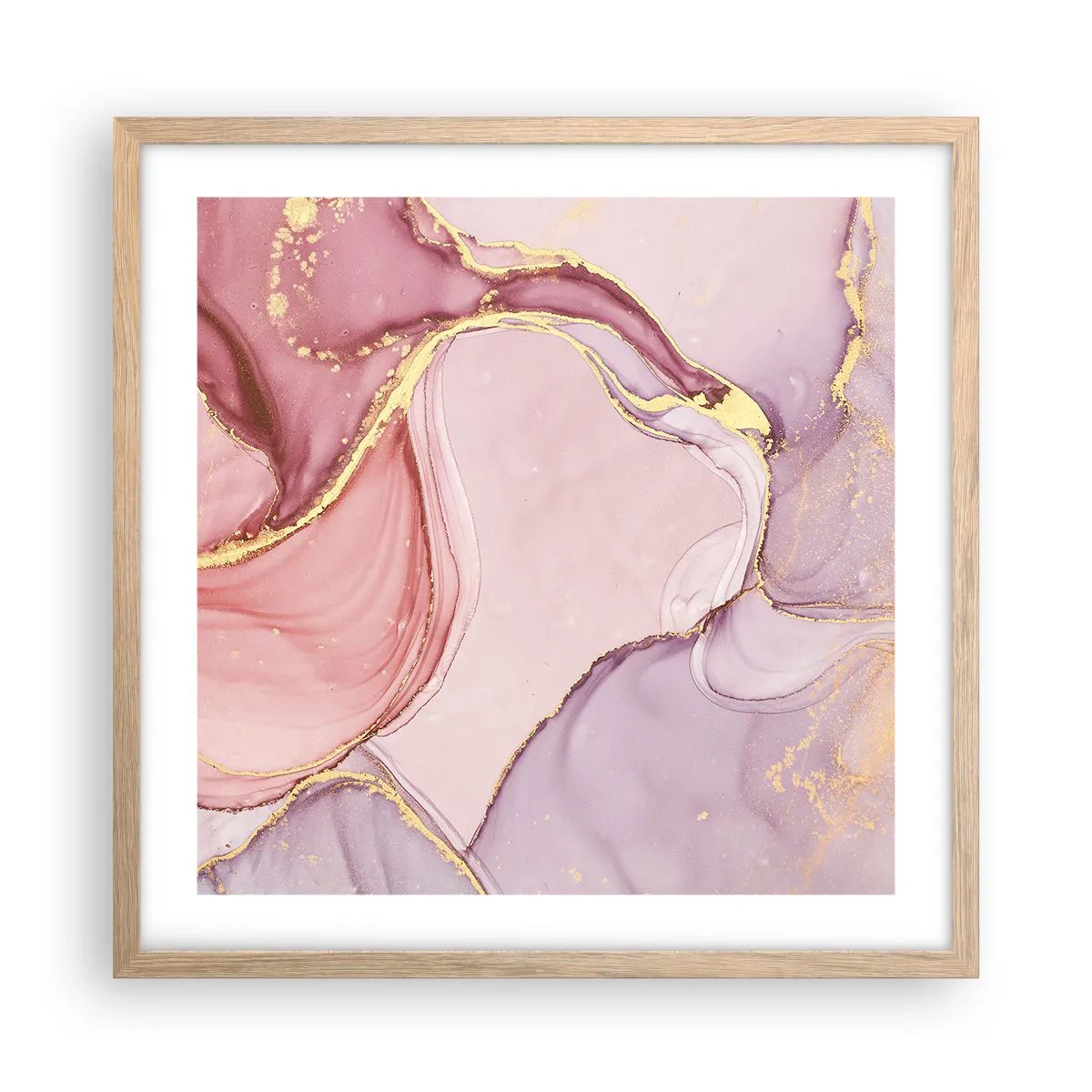 Plakát v rámu světlý dub - Mazlení barev - 50x50 cm