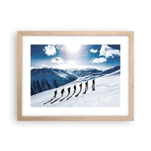 Plakát v rámu světlý dub - Tým dobývatelů - 40x30 cm