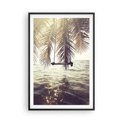 Plakát v černém rámu - Houpat se libovolně v oblacích - 61x91 cm