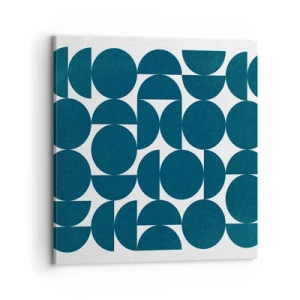 Obraz na plátně - Kruhy a půlkruhy - 70x70 cm