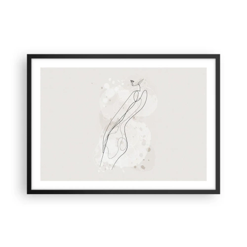 Plakát v černém rámu - Zabloudit pohledem - 70x50 cm