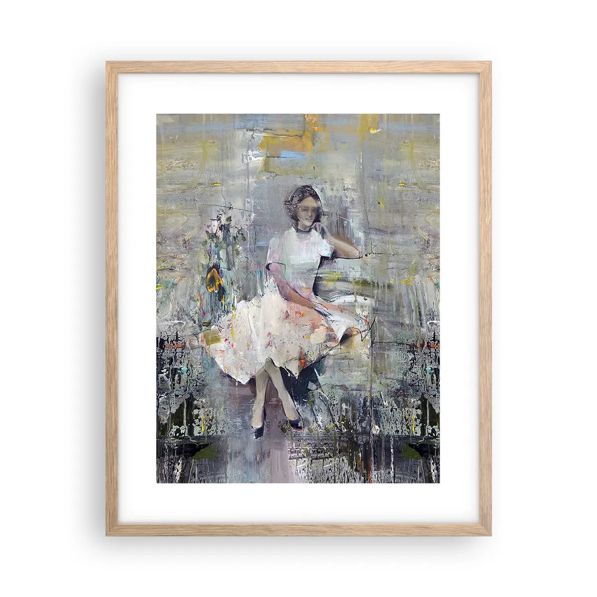 Plakát v rámu světlý dub - Klasická a moderní - 40x50 cm