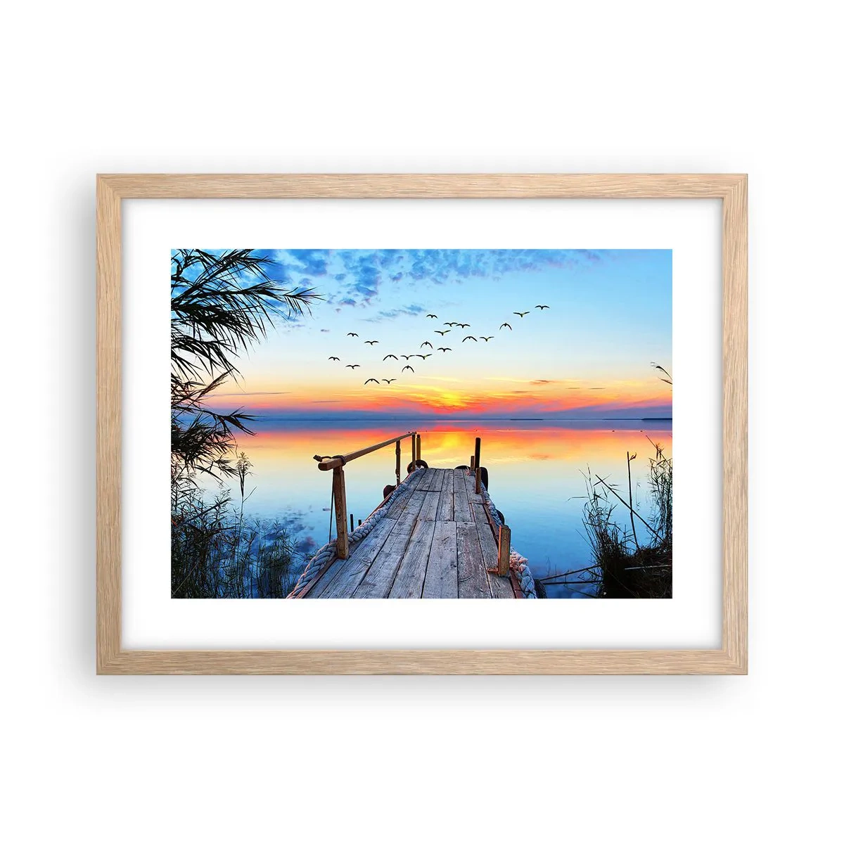 Plakát v rámu světlý dub - Je čas vrátit se… - 40x30 cm