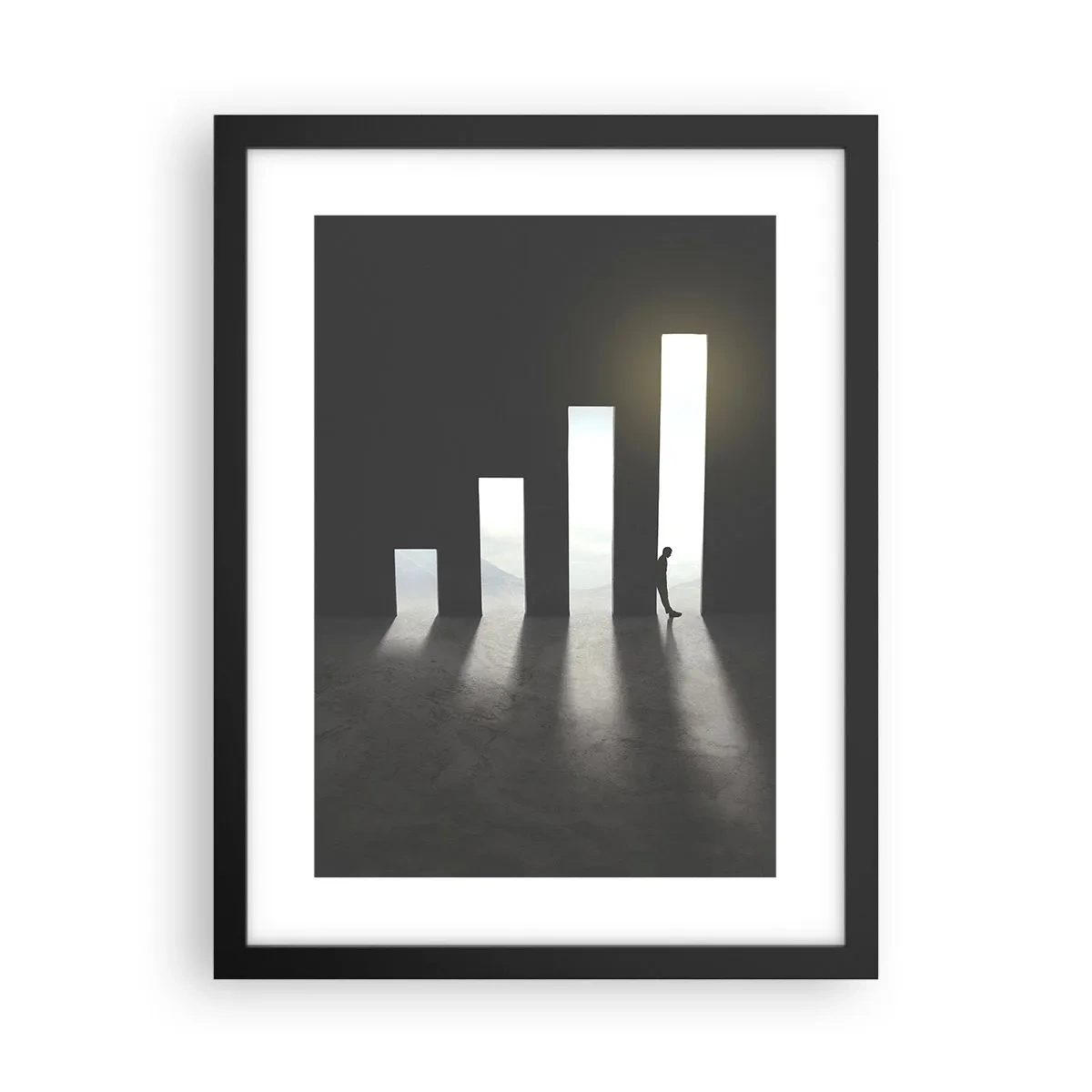 Plakát v černém rámu - Úspěch – imprese - 30x40 cm