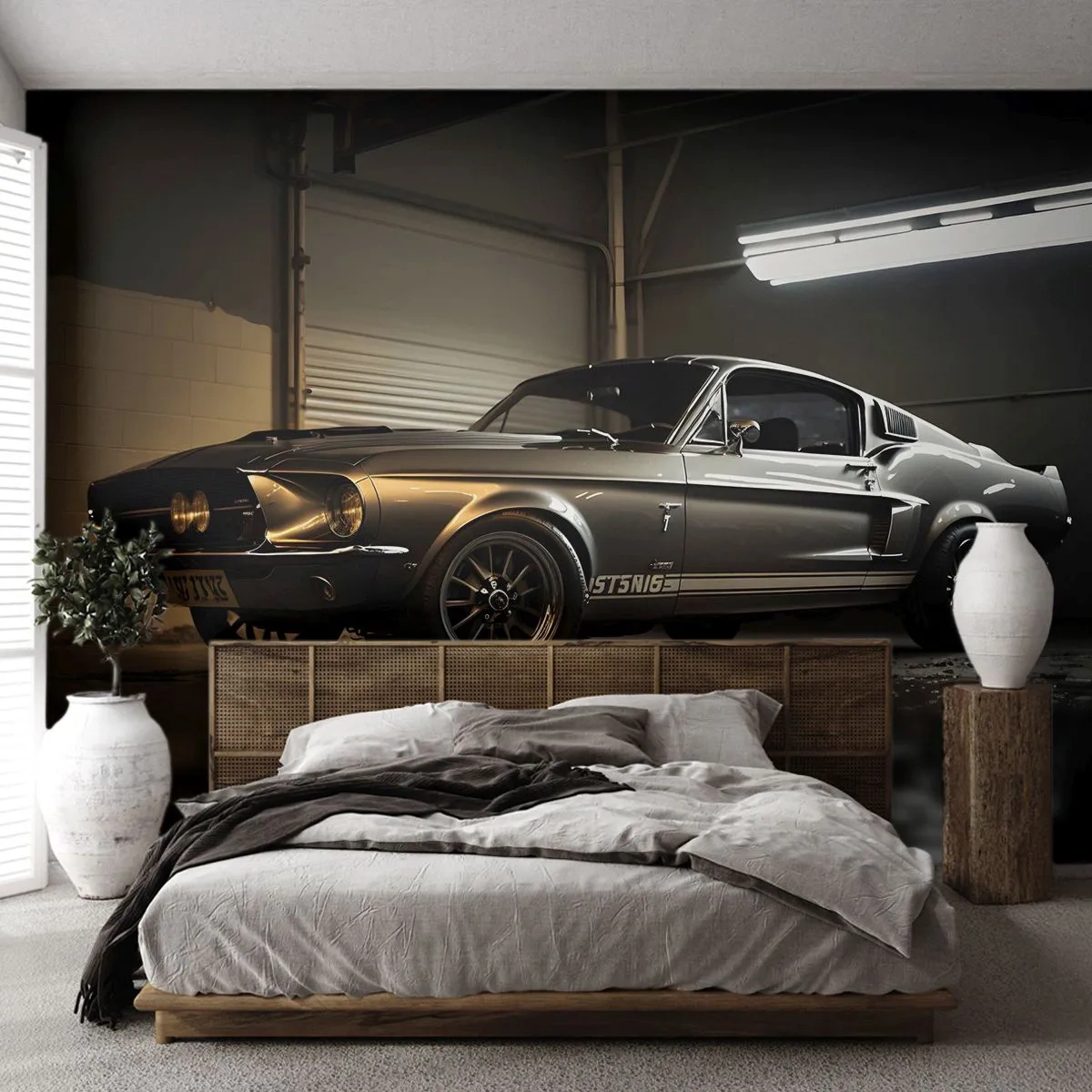 Fototapeta Premium Canvas - Návrat do minulosti - Sportovní auto, Retro, Klasický - 250x175 cm