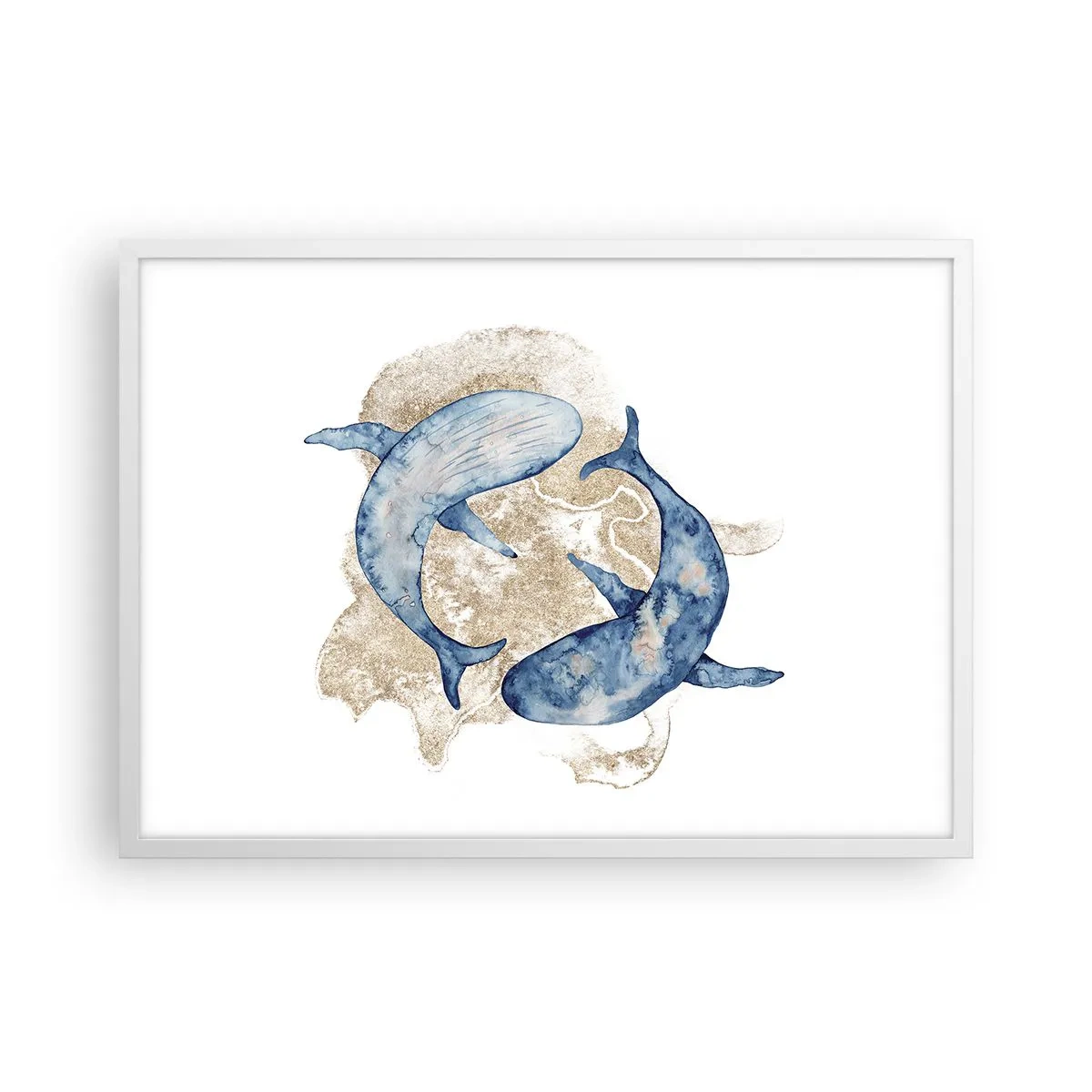 Plakát v bílém rámu - Přátelství nebo láska? - 70x50 cm