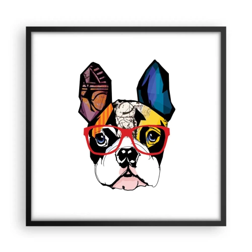 Plakát v černém rámu - Intelektuál - 50x50 cm