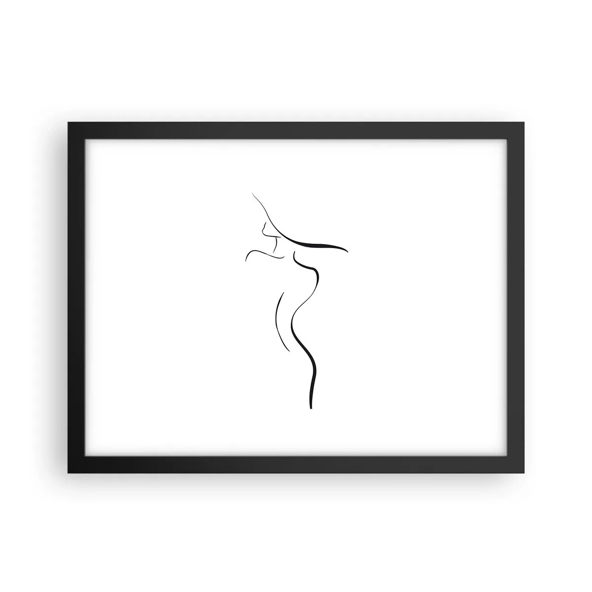 Plakát v černém rámu - Nepolapitelná jako vlna - 40x30 cm