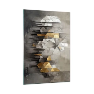 Obraz na skle - Kompozice z ledu a světla - 50x70 cm