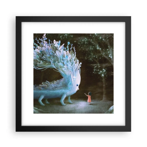 Plakát v černém rámu - Fantastické setkání - 30x30 cm