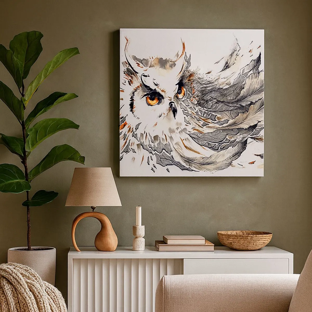 Obraz na plátně - Přišla ze světa kouzel - 30x30 cm