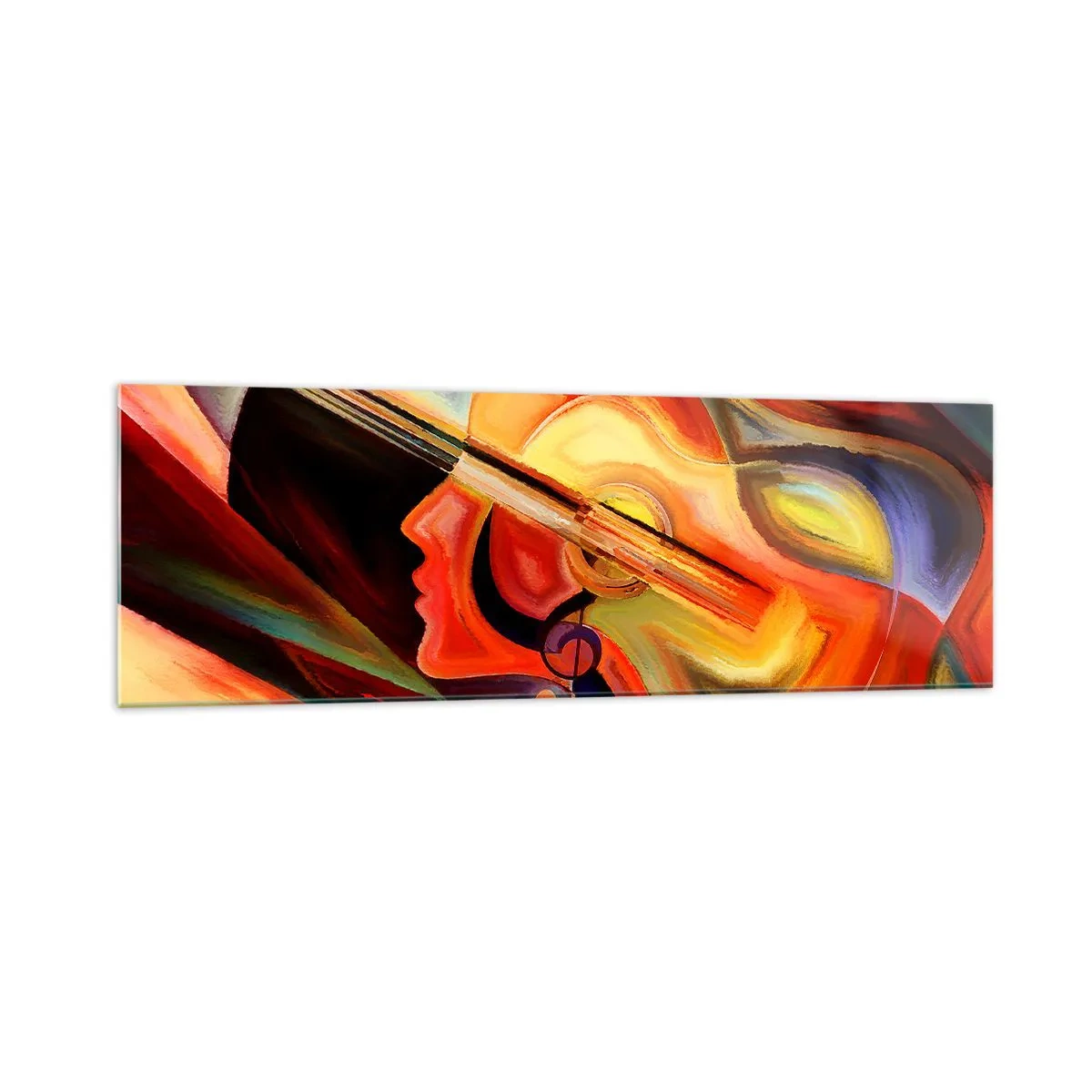 Obraz na skle - Všechno je v pořádku - 160x50 cm