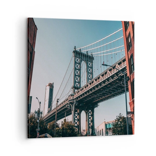 Obraz na plátně - Nad vlnami města - 60x60 cm