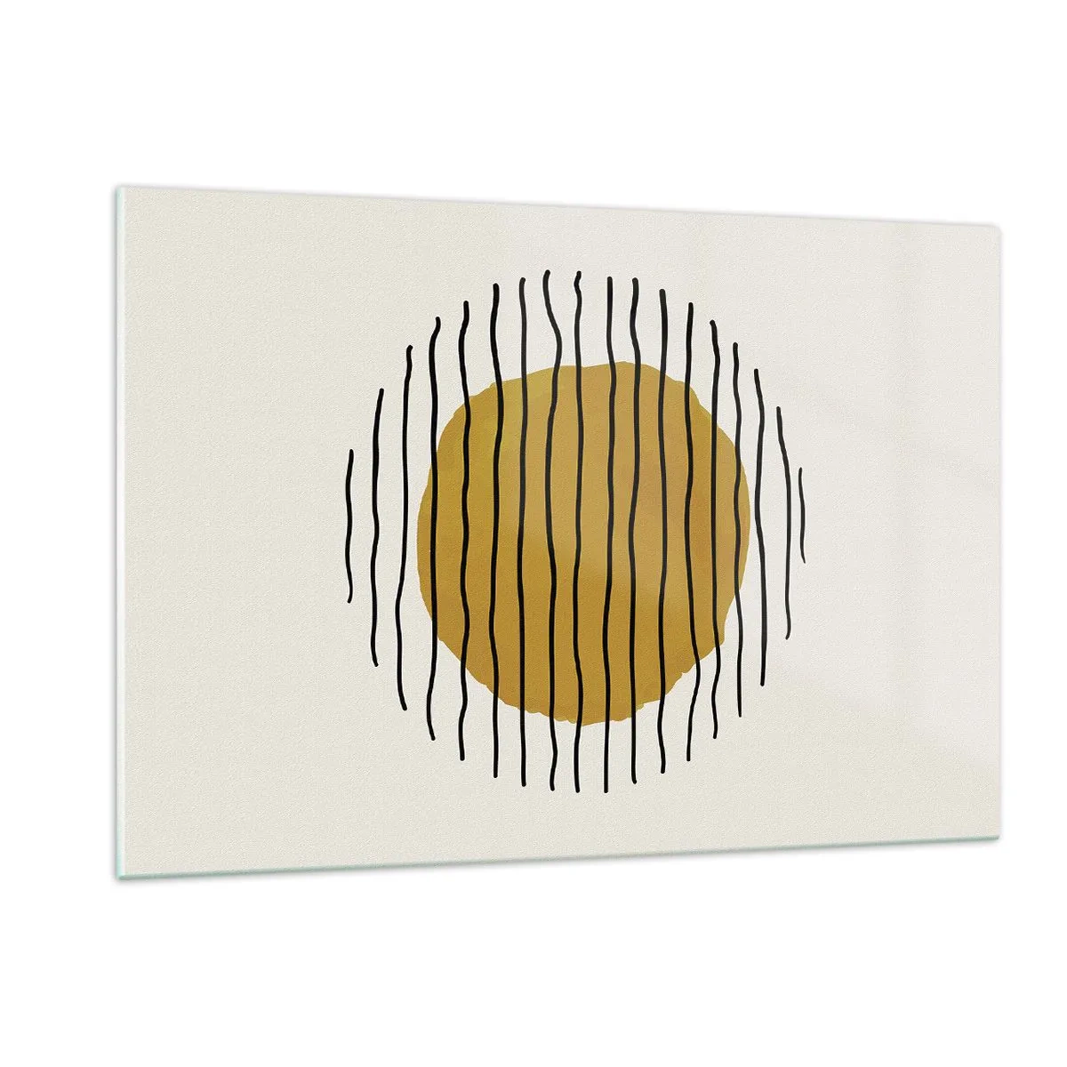 Obraz na skle - Abstrakce chvějící se žárem - 120x80 cm