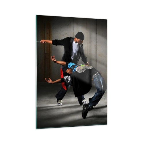 Obraz na skle - Tančící s pouličním větrem - 50x70 cm
