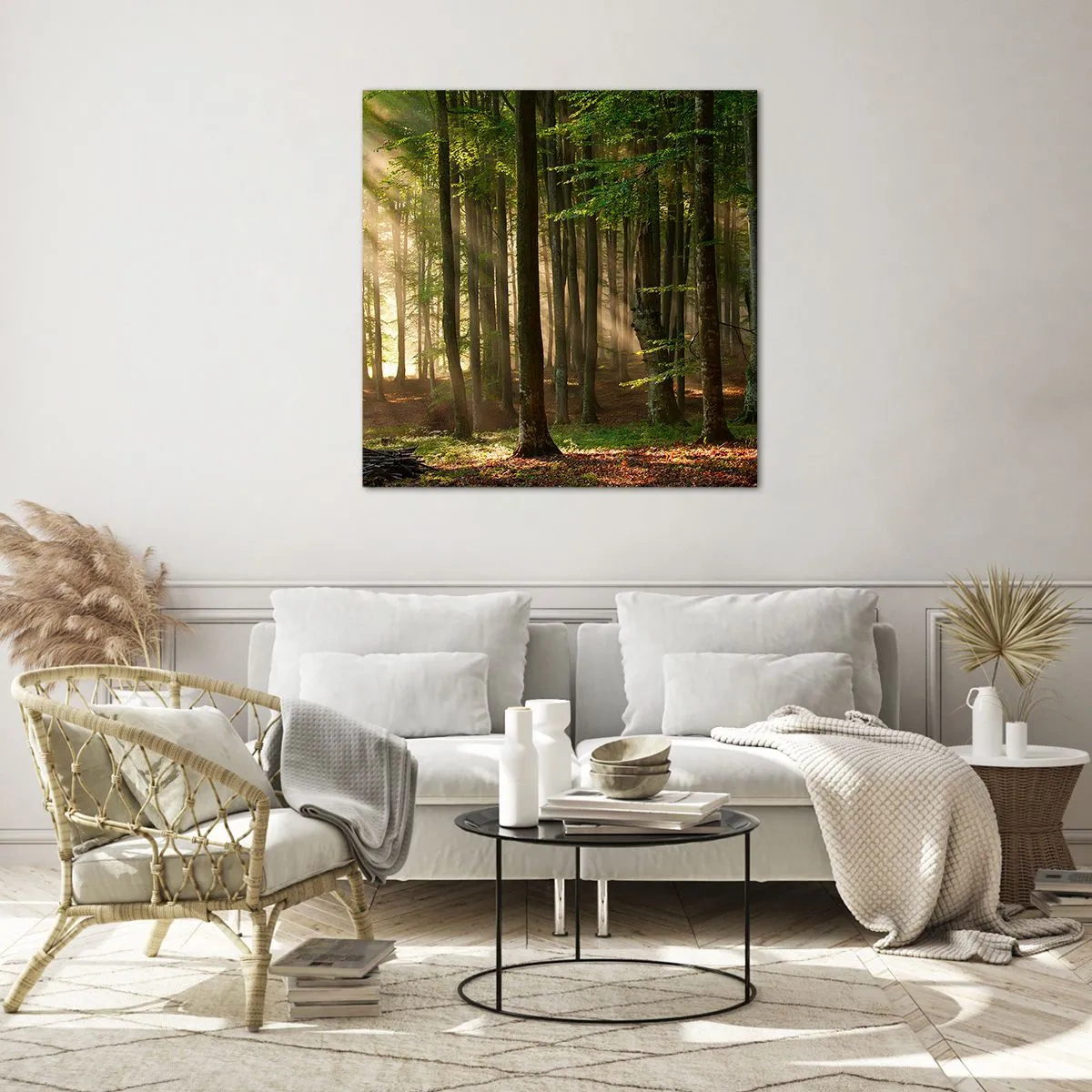 Obraz na skle - Rozzářený v jarním ránu - 60x60 cm