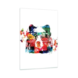 Obraz na skle - Líbí se mi! - 80x120 cm