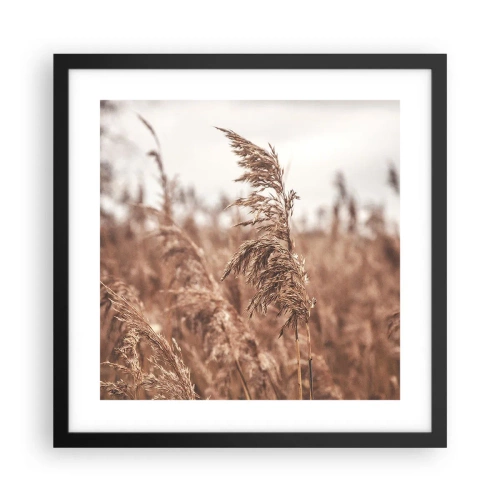 Plakát v černém rámu - Na polích už je podzim - 40x40 cm
