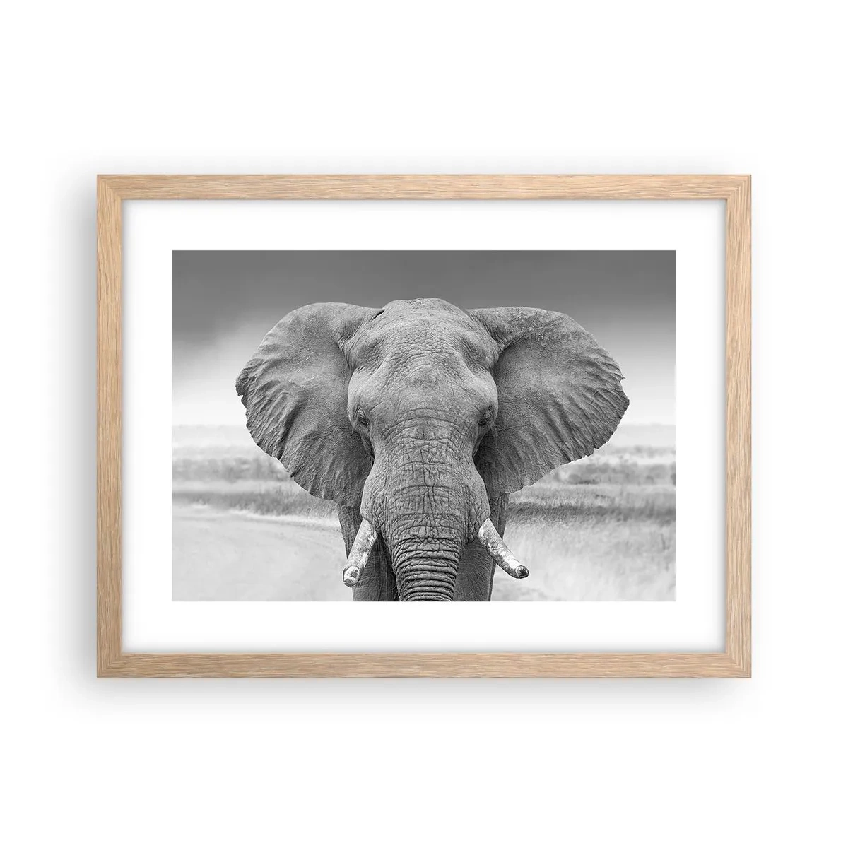 Plakát v rámu světlý dub - Vítejte v mém světě - 40x30 cm