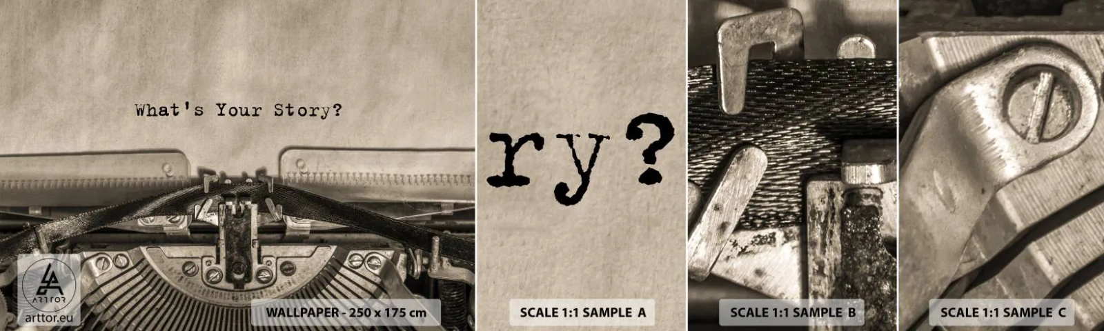 Vzor Fototapety Samolepicí Deluxe Sticker - Pověz mi - Pěnivý stroj, Vinobraní, Retro - 100x30 cm