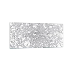 Obraz na skle - Mapa londýnského labyrintu - 120x50 cm