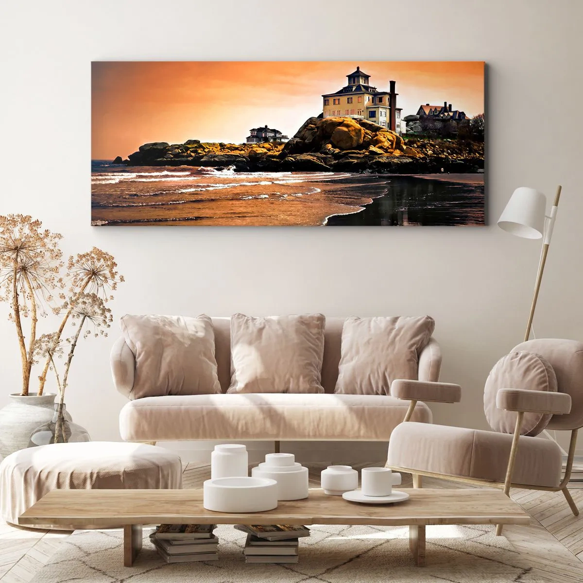 Obraz na plátně - Elegance západního pobřeží - 100x40 cm
