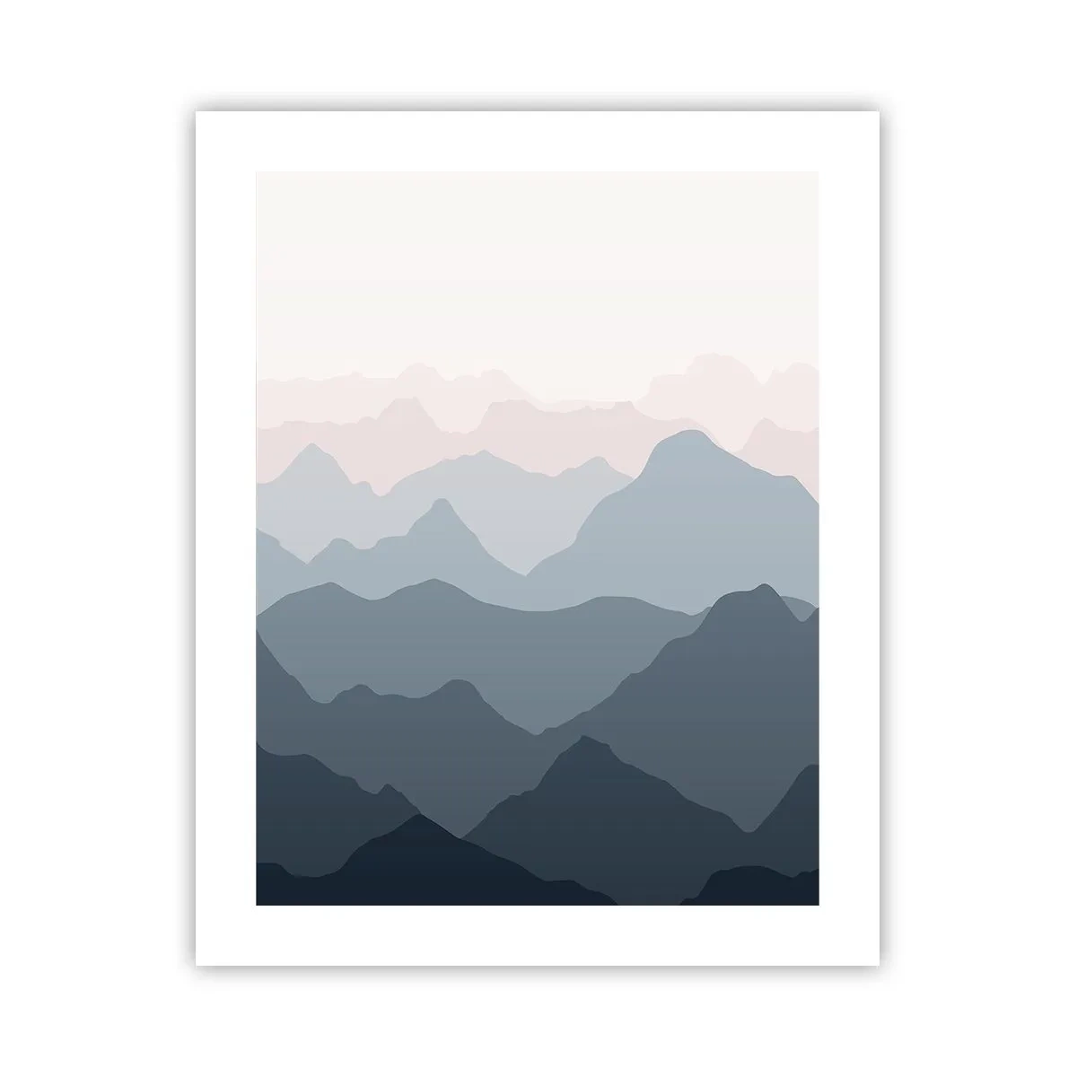 Plakát - Vlny hor - 40x50 cm