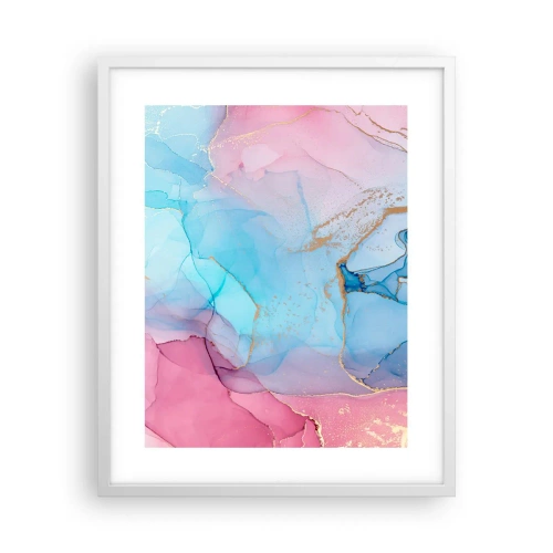 Plakát v bílém rámu - Setkávání a prolínání - 40x50 cm