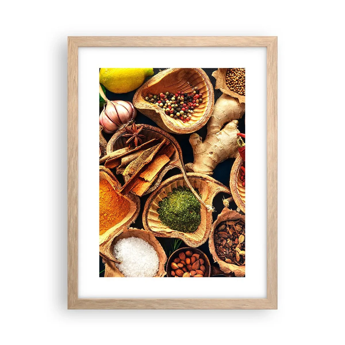 Plakát v rámu světlý dub - Vezmi si, co chceš - 30x40 cm