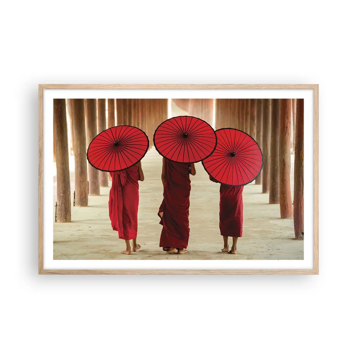 Plakát v rámu světlý dub - Na cestě do Čisté říše - 91x61 cm