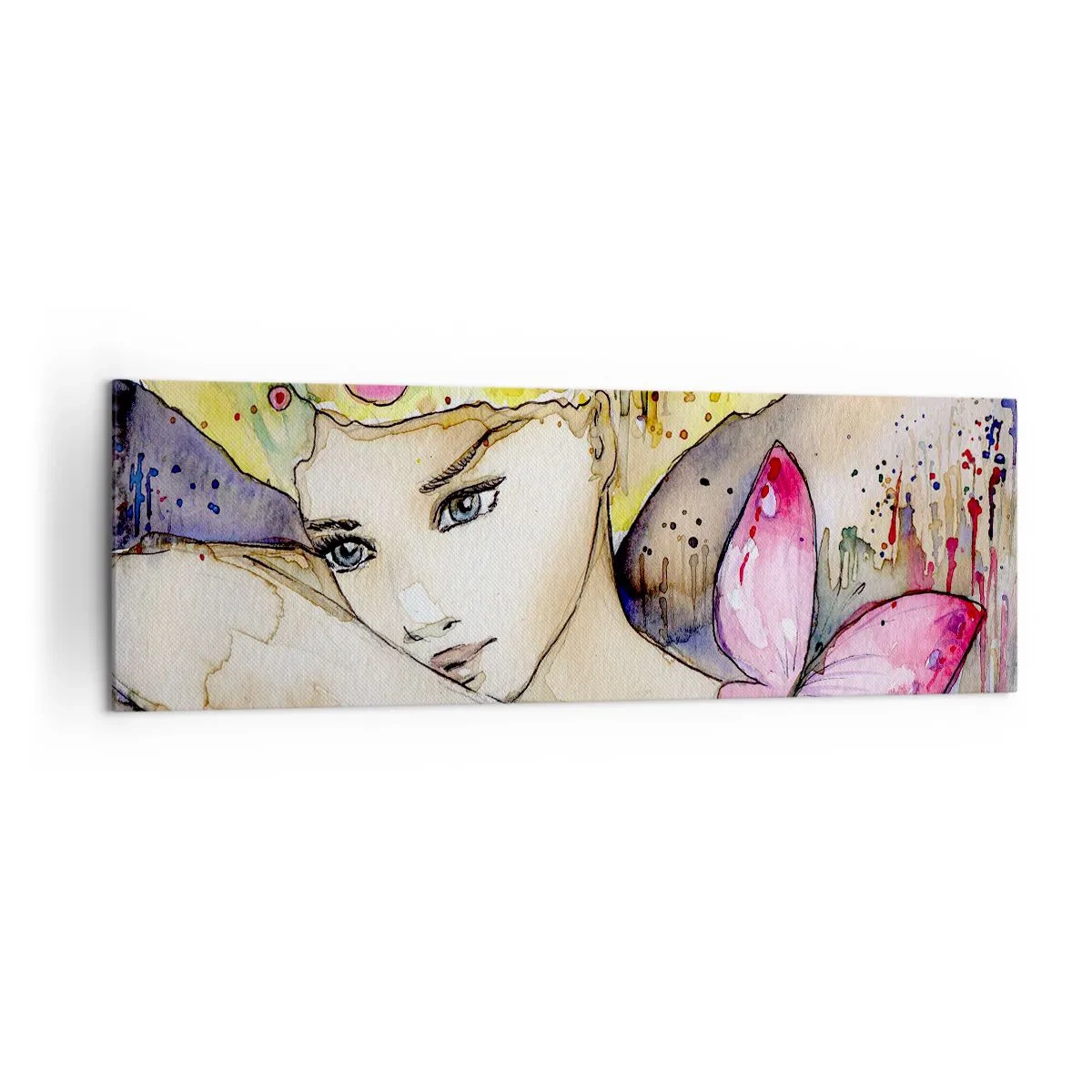 Obraz na plátně - Motýlí princezna - 160x50 cm