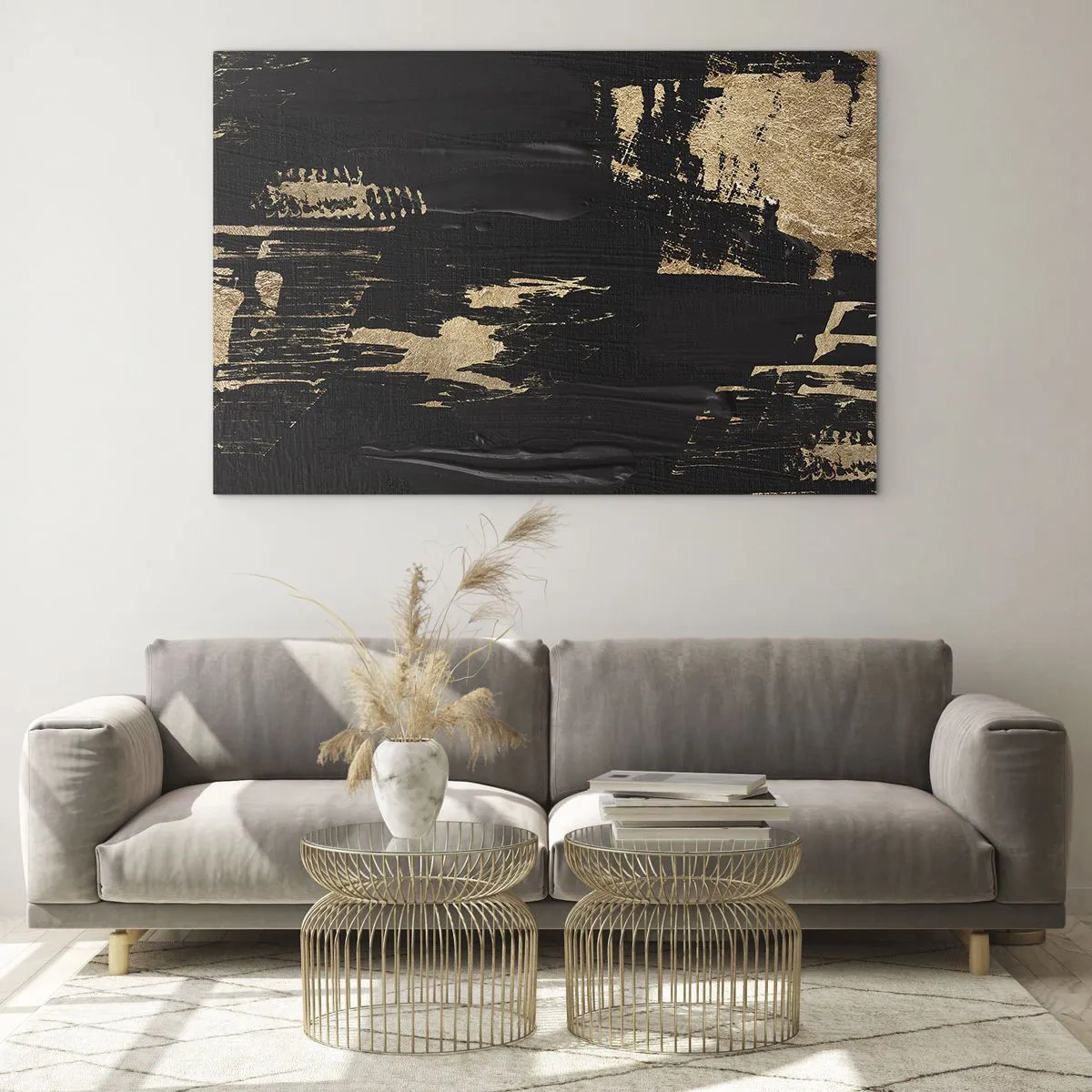 Obraz na skle - Stopa doteku - 70x50 cm