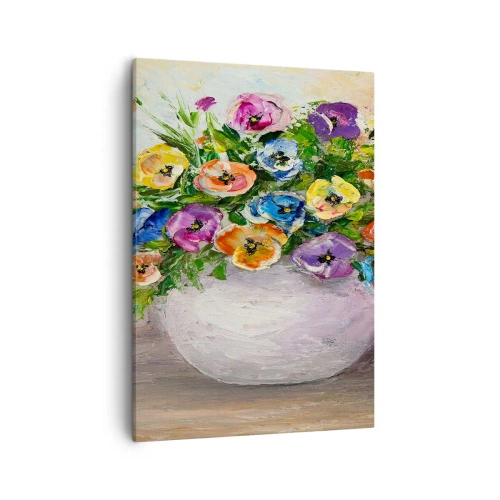 Obraz na plátně - Zátiší s bílou vázou - 50x70 cm