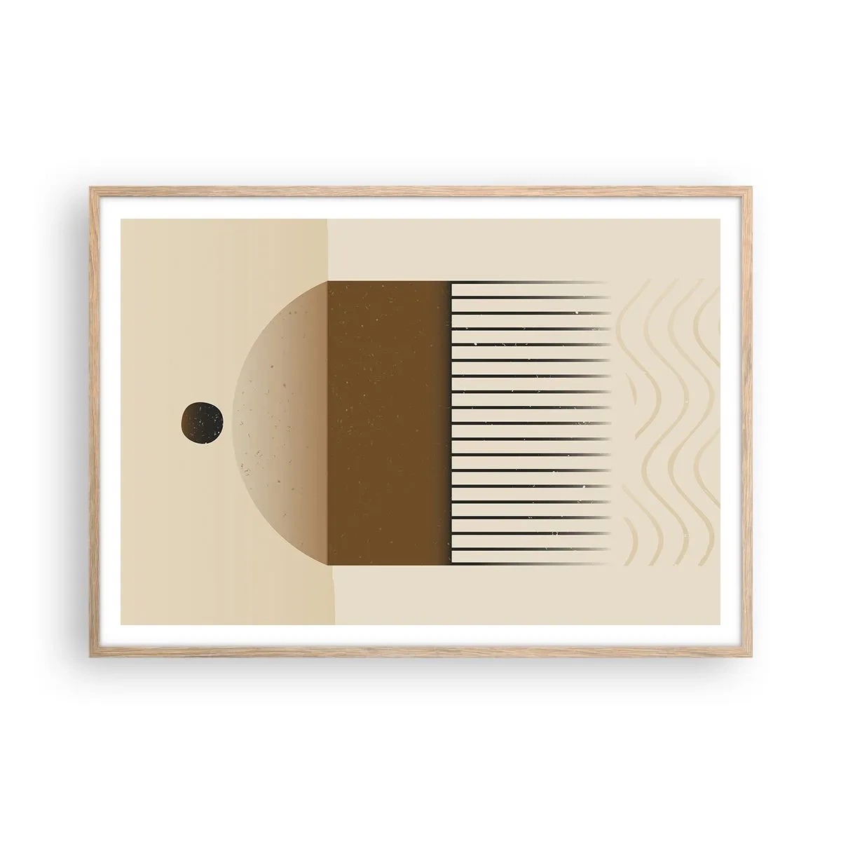 Plakát v rámu světlý dub - Různé stavy - 100x70 cm