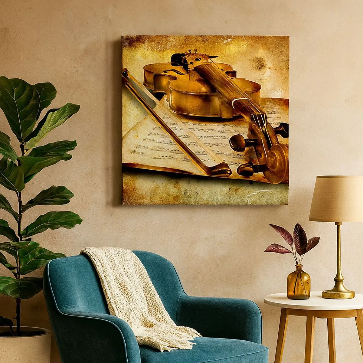 Obraz na plátně - Okamžitě potřebný virtuóz - 30x30 cm