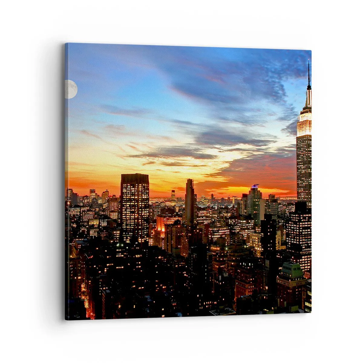 Obraz na plátně - Zářivá americká noc - 70x70 cm