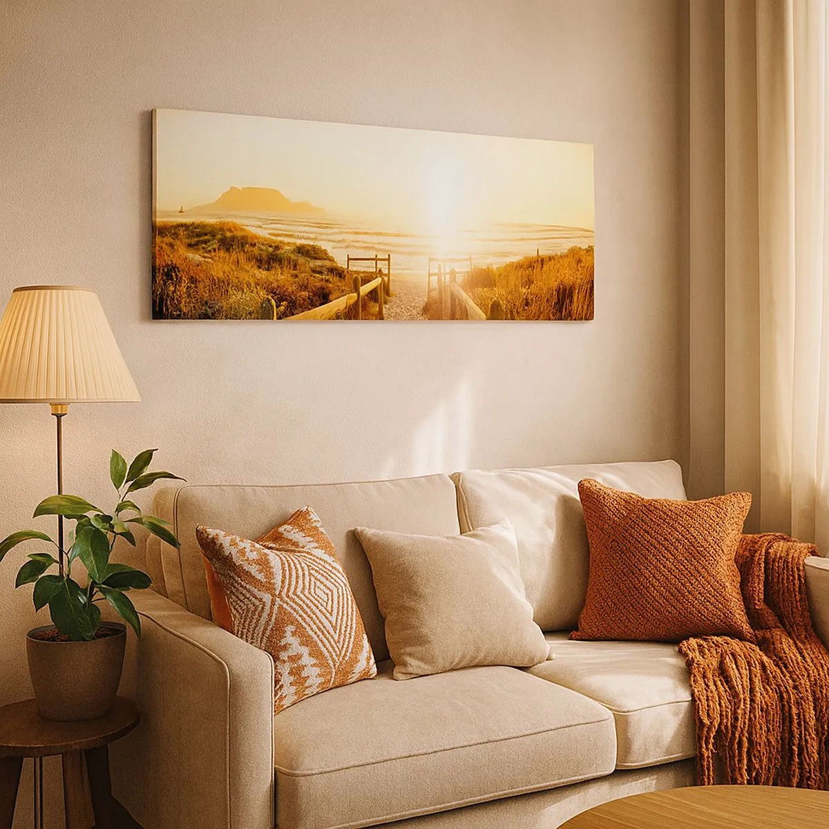 Obraz na plátně - Dunami směrem ke slunci - 100x40 cm