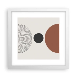 Plakát v bílém rámu - V centru pozornosti - 30x30 cm