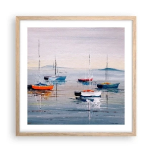 Plakát v rámu světlý dub - Zasloužený odpočinek - 50x50 cm