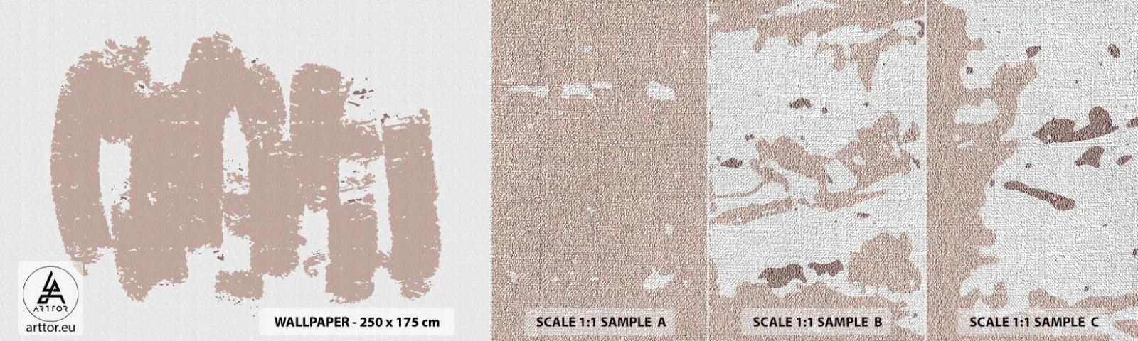 Vzor Fototapety Premium Canvas - Abstrakce v jemné růžové - Abstrakce, Prázdný, Minimalismus - 100x30 cm