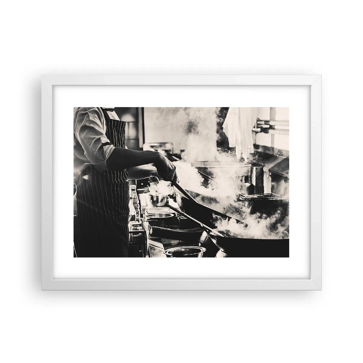 Plakát v bílém rámu - Alchymie chutí - 40x30 cm