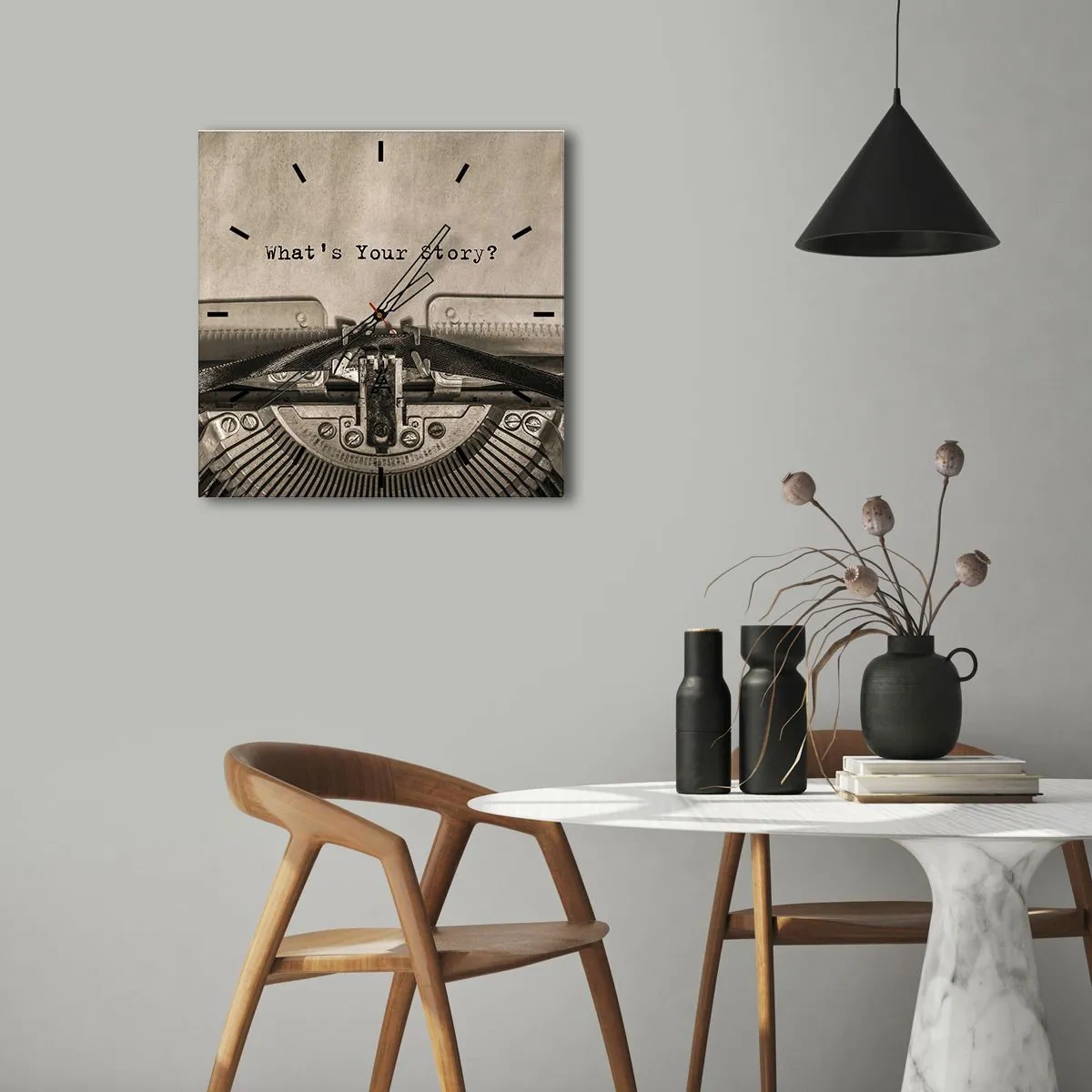 Nástěnné hodiny - Pověz mi - 30x30 cm